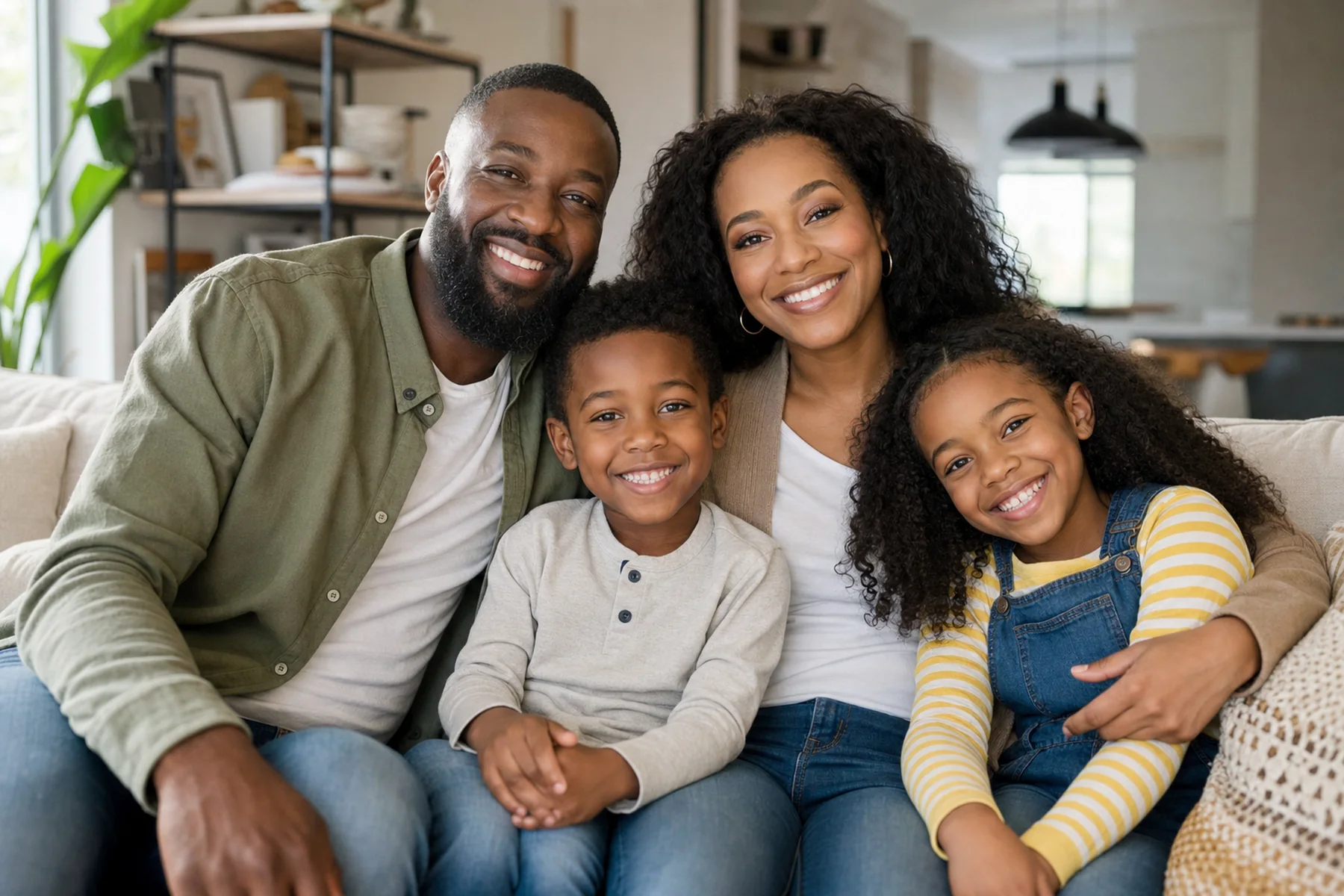 Family with an implemented financial plan